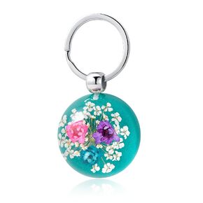 Cute Keychains - KBFORU Handmade Pressed Real Flower Keychain - Keychains For Women - Personalized Keychains - Can Be Used As Bag Accessories Or Car Key Accessories - Special Gift