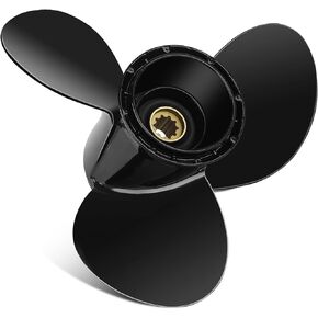 CEAC 10 3/8 x 13 (10 Spline Tooth) Upgrade Aluminum Outboard Motor Propeller fit Mercury Engines 9.9/15/18/20/25HP, OEM Parts No.48-19640A40, RH