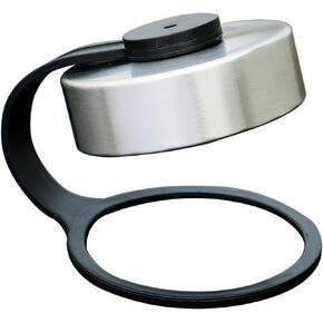 Lid for Wide Mouth Sport Water Bottle, Fit Hydro Flask, Simple Modren, Replacement Stainless Steel Flat Cap