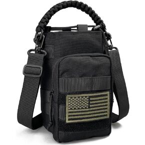 Water Bottle Holder with Strap - Tactical Water Jug Bag with MOLLE System Sleeve for 64 Oz Water Bottles Military Style