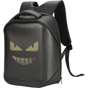 KEMIMOTO LED Backpack Programming Backpack for Motorcycle Travel and Camping Storage Laptop Backpack