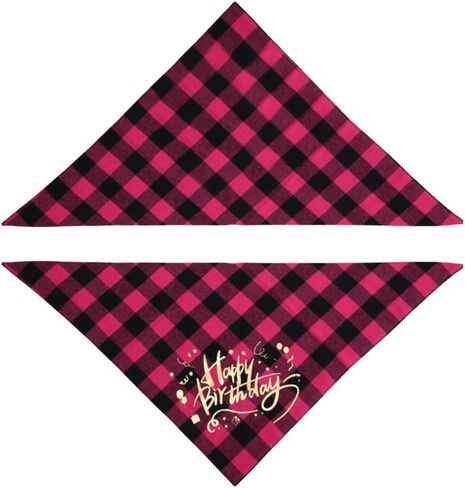 Dog Birthday Bandana Set Boy Girl, Cute Dog Bow Tie Scarf Crown Hat Happy Birthday Banner for Dogs Birthday Party Supplies Decorations for Small Medium Pet Dog Puppy in Saudi Arabia