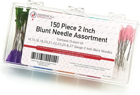 150 قطعة من مجموعة إبرة حادة مقاس 1 بوصة، قفل لور in Kuwait