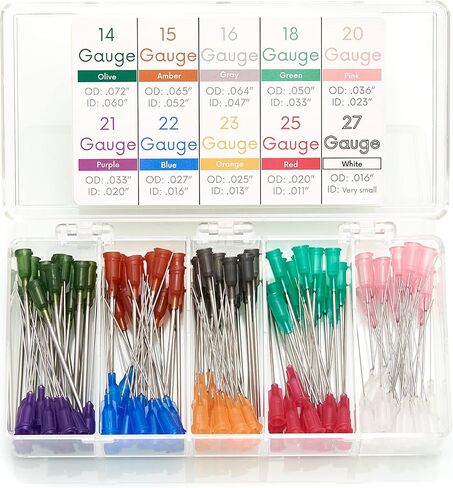 150 قطعة من مجموعة إبرة حادة مقاس 1 بوصة، قفل لور in Kuwait