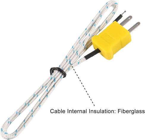 1M K نوع موصل صغير مسبار درجة الحرارة الحرارية استشعار نطاق القياس -50 ~ 700 درجة مئوية، متوافق مع TM902C/ TES1310 (6 قطع) in Kuwait