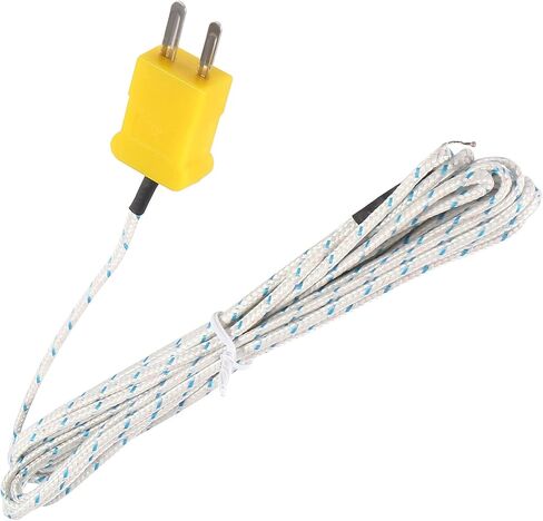 1M K Type Mini-Connector Thermocouple Temperature Probe Sensor Measure Range -50~700°C,Compatible with TM902C/ TES1310 (6 Pieces) in Saudi Arabia