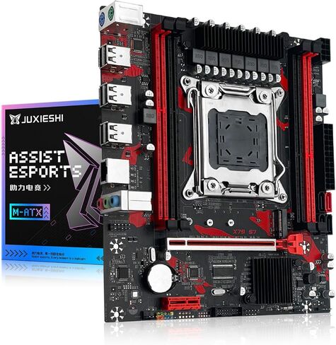 اللوحة الأم X79 LGA 2011 لسلسلة Intel Core i7 وXeon E5/E7 CPU، مع 4 فتحات DDR3، وSATA(NGFF)/NVME M.2، وSATA 6Gb/s، وPCI-E 3.0، وUSB 2.0، ودعم اللوحات الأم للكمبيوتر بحد أقصى 256 جيجابايت ذاكرة in Kuwait