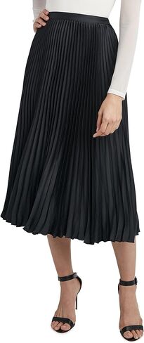BCBGMAXAZRIA Women's Pleated a Line Midi Skirt in Saudi Arabia