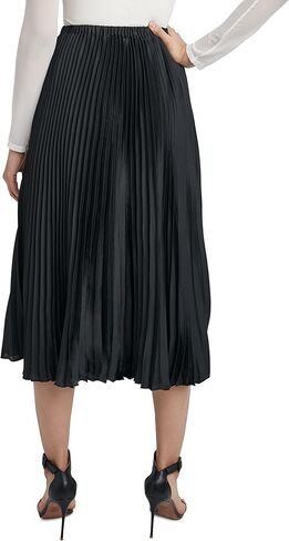 BCBGMAXAZRIA Women's Pleated a Line Midi Skirt in Saudi Arabia