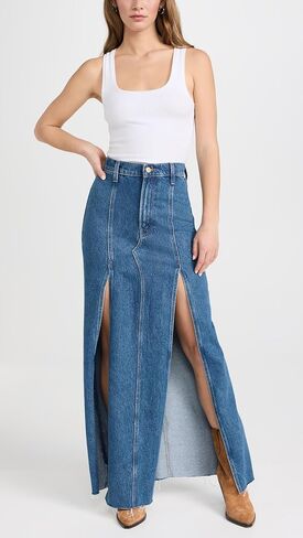 MOTHER Women's Snacks! The Lickity Split Fray Skirt in Saudi Arabia
