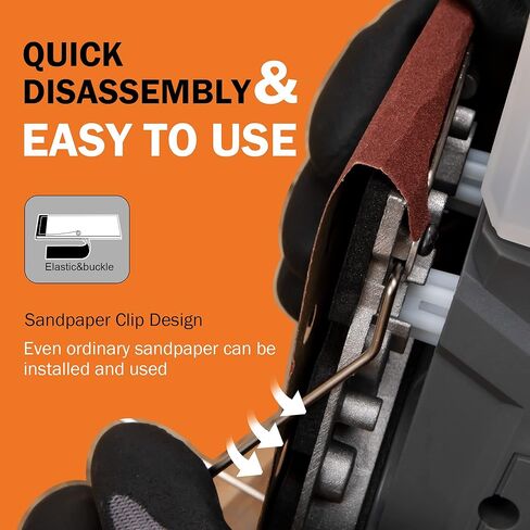 ماكينة صنفرة النخيل مقاس 1/3 بوصة من KSEIBI لأعمال النجارة 2.2 أمبير ماكينة سنفرة ورقية نهائية سلكية مدارية عجلة قرص متغيرة السرعة (KSS 24-230 فولت) ماكينة صنفرة يدوية كهربائية in Kuwait