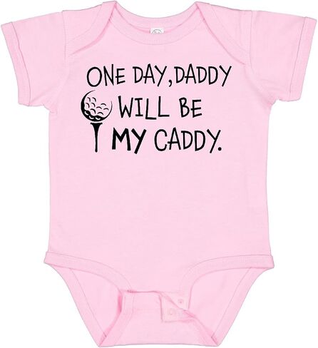 Inktastic 1 Day، Daddy Will Be My Caddy - بدلة أطفال للعب الجولف in Kuwait