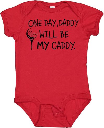 Inktastic 1 Day، Daddy Will Be My Caddy - بدلة أطفال للعب الجولف in Kuwait