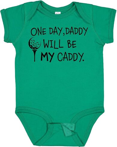 Inktastic 1 Day، Daddy Will Be My Caddy - بدلة أطفال للعب الجولف in Kuwait