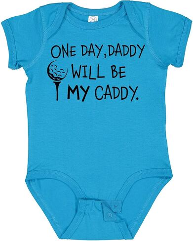 Inktastic 1 Day، Daddy Will Be My Caddy - بدلة أطفال للعب الجولف in Kuwait