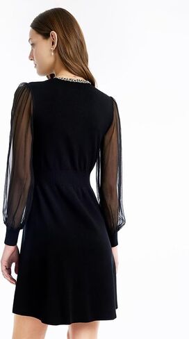 Black Dress for Women Formal Silk or Lace Long Sleeves V Neck Velvet Dresses in Saudi Arabia