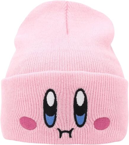 Kid-by Beanie Cute Anime Hat Kawaii Accessories Beanie Slouchy Embroided Face Knit Hats for Adult in Saudi Arabia
