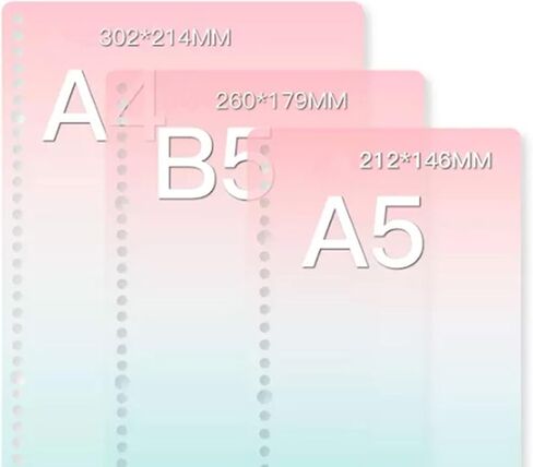 Binder Dividers with 4 Tabs 1 Set 20 Rings A5 Multicolor Tabs Dividers Index Table of Contents Dividers in Saudi Arabia