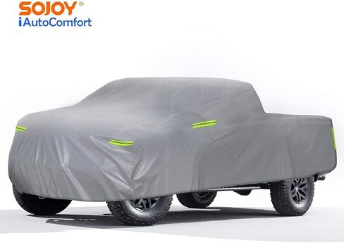 غطاء سيارة Sojoy iAutoComfort Truck Car Cover لجميع الأحوال الجوية للحماية من الماء يناسب سيارة Ford F150 2001-2019 Raptor - غطاء سيارة الشاحنة - واقي سيارة خارجي مسامي يصل إلى 228 بوصة in Kuwait