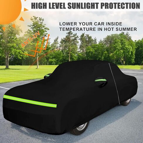 SAPUBK Waterproof Car Cover Compatible with 1960-1974 Ford Galaxie 500/XL/Starliner/Fairlane Sedan/Coupe/Hardtop, All Weather Classic Car Covers with Inner Cotton&Zipper Door for Snow Rain Protection in Saudi Arabia