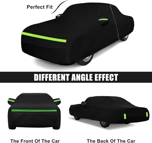 SAPUBK Waterproof Car Cover Compatible with 1960-1974 Ford Galaxie 500/XL/Starliner/Fairlane Sedan/Coupe/Hardtop, All Weather Classic Car Covers with Inner Cotton&Zipper Door for Snow Rain Protection in Saudi Arabia
