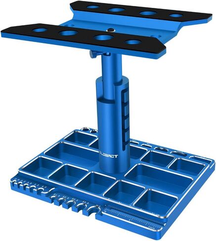 GLOBACT Multifunctional RC Car Stand RC Work Stand RC Repair Stand 360° Switch Rotation 5 Levels Height Lift or Lower with Screw Base for 1/8 1/10 1/12 1/16 1/18 RC Car Truck Crawler (Black) in Saudi Arabia