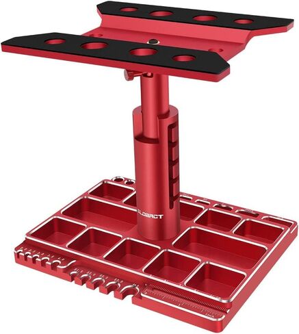 GLOBACT Multifunctional RC Car Stand RC Work Stand RC Repair Stand 360° Switch Rotation 5 Levels Height Lift or Lower with Screw Base for 1/8 1/10 1/12 1/16 1/18 RC Car Truck Crawler (Black) in Saudi Arabia