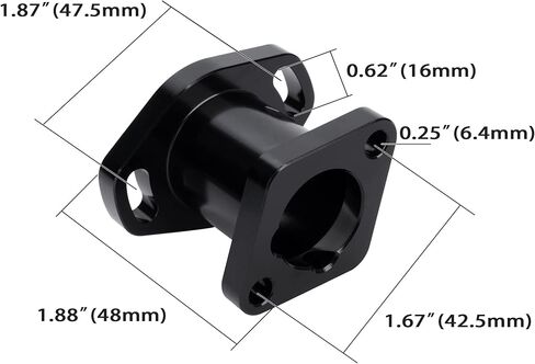 مشعب مدخل أنبوب مدخل أداء السباق لـ Predator 196cc 212cc 6.5HP OHV CT200U GX160 GX200 محركات استنساخ صينية صغيرة للدراجة، أسود in Kuwait