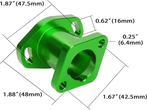 Racing Performance Intake Pipe Inlet Manifold for Predator 196cc 212cc 6.5HP OHV CT200U GX160 GX200 Chinese Clone Engines Mini Bike Go Kart, Black in Saudi Arabia