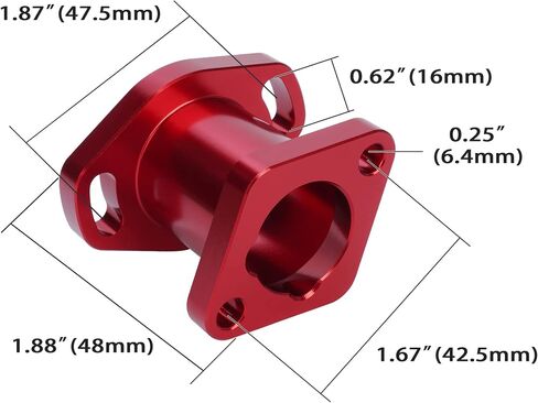 Racing Performance Intake Pipe Inlet Manifold for Predator 196cc 212cc 6.5HP OHV CT200U GX160 GX200 Chinese Clone Engines Mini Bike Go Kart, Black in Saudi Arabia