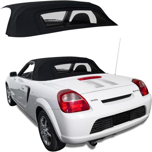 Sierra Auto Tops غطاء علوي قابل للتحويل لسيارة Toyota MR2 Spyder 2000-2007، قماش Stayfast، أسود in Kuwait