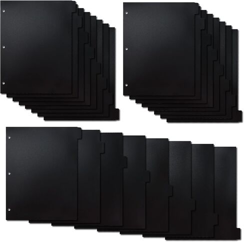 مؤشر مقسم مجلد A4، 3 حلقات أوراق فضفاضة عبوات فاصل صفحة مقسم فواصل مجلد فواصل صفحات فواصل مجلدات بلاستيكية لمجلة مخطط مجلد 6 حلقات (24 ورقة) in Kuwait