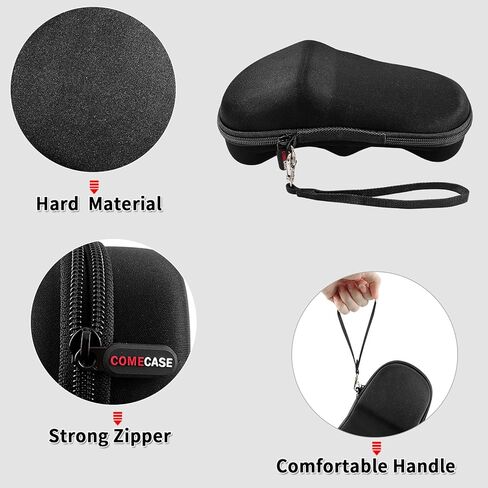 حافظة متوافقة مع ماكينة صنع الملصقات المحمولة DYMO LetraTag LT-100H/ 100H Plus، حقيبة تخزين طابعة الملصقات لطابعة الملصقات Dymo مع عبوات الشريط (الصندوق فقط) - أسود in Kuwait