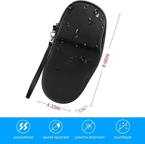 حافظة متوافقة مع ماكينة صنع الملصقات المحمولة DYMO LetraTag LT-100H/ 100H Plus، حقيبة تخزين طابعة الملصقات لطابعة الملصقات Dymo مع عبوات الشريط (الصندوق فقط) - أسود in Kuwait