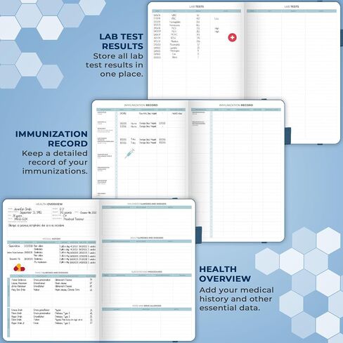 Clever Fox Medical Planner Daily – Health Diary Notebook, Wellness Journal & Self-Care Logbook, Lasts 3 Months, 7x10.5″ (Light Blue) in Saudi Arabia