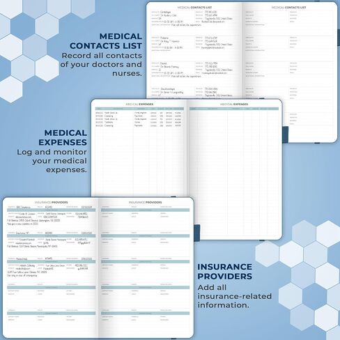 Clever Fox Medical Planner Daily – Health Diary Notebook, Wellness Journal & Self-Care Logbook, Lasts 3 Months, 7x10.5″ (Light Blue) in Saudi Arabia