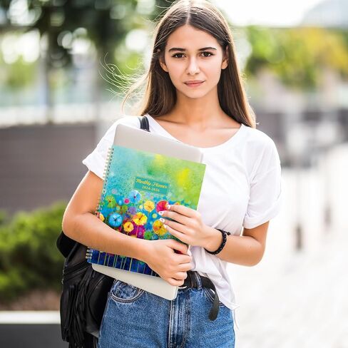 مخطط لمدة عامين 2024-2026 - مخطط التقويم الشهري 2024-2026، من JUL. 2024 إلى يونيو. 2026، 9 × 11 بوصة، 24 علامة تبويب شهرية وجيب خلفي in Kuwait