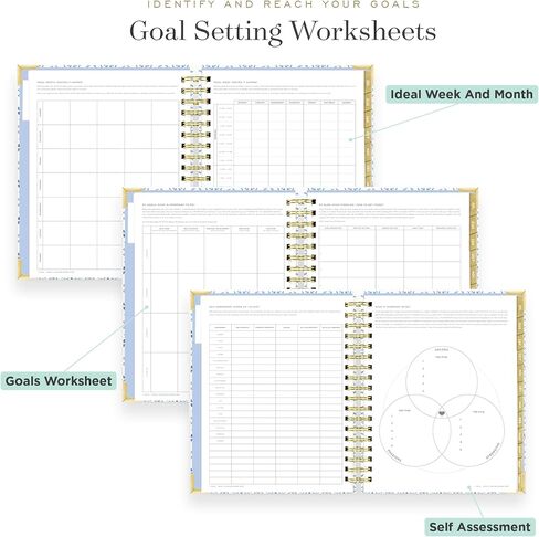 Day Designer 2024-2025 Daily Planner, July 2024 - June 2025, 7.4x9.5 Page Size, Daily Black Stripe Glossy Laminated Cover (Black Stripe) in Saudi Arabia