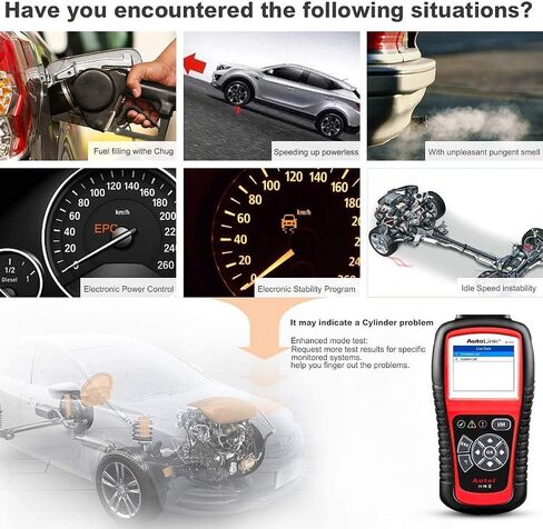 Autel AutoLink AL519 Car OBD2 Scanner, Classic Enhanced Mode 6 Engine Fault Code Reader OBDII CAN Diagnostic Scan Tool, One-Click Smog Check, DTC Lookup, Upgraded of AL319, Lifetime Free Update in Saudi Arabia