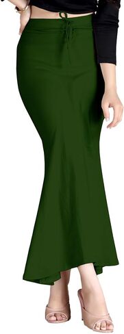 Chandrakala Saree Shapewear for Women Seamless Stretchable Mermaid Sari Shaper Petticoat Girls,Large, Bottle Green (S117BOT4) in Kuwait