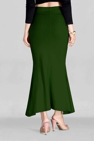 Chandrakala Saree Shapewear for Women Seamless Stretchable Mermaid Sari Shaper Petticoat Girls,Large, Bottle Green (S117BOT4) in Kuwait