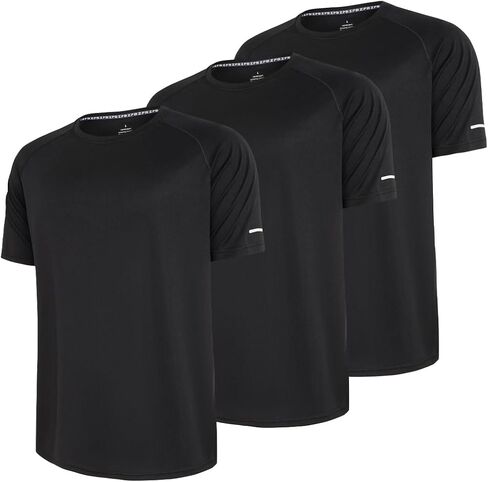 ZPB Men's 3 Pack Workout Shirts Dry Fit Moisture Wicking Short Sleeve Mesh Athletic T-Shirts in Saudi Arabia