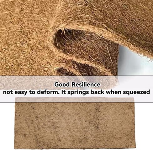 2pcs Reptile Carpet 35.4" x 15.7"Natural Coconut Fibre Cage Iiner Easy to Clean and Curl Lizard Mattress Turtle Bedding for Lizard Snake Turtle Chameleon Gecko in Saudi Arabia