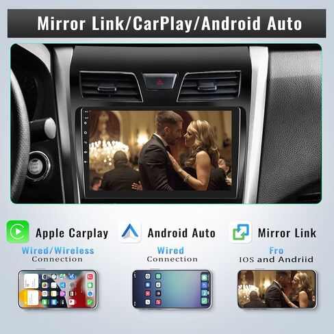 ستيريو سيارة 2+64G Android 13 لسيارة Nissan Altima 2013-2018 مع Carplay Android Auto، راديو سيارة بشاشة لمس 10.1 بوصة مع وصلة مرآة، WiFi، ملاحة GPS، بلوتوث، راديو FM/RDS، كاميرا خلفية SWC+AHD in Saudi Arabia