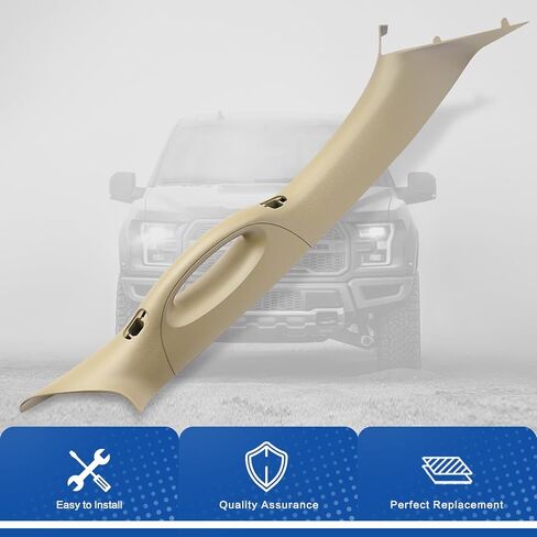 مقبض داخلي عمود مناسب لسيارة Ford F-150 2004-2008، مناسب لسيارة Lincoln Mark LT 2006-2008، 4L3Z1503598AAB (جانب الراكب الأيمن) رمادي in Saudi Arabia