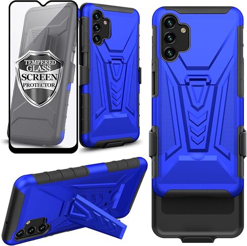 Ailiber for Samsung A15 5G Case, Galaxy A15 Case with Screen Protector, Swivel Belt Clip Holster with Kickstand, Heavy Duty, Full Body Shockproof Protective Cell Phone Cover for Galaxy A15 5G-Green in Saudi Arabia