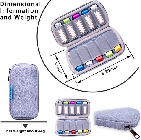 Flash Drive Case USB Holder Organizer Individual 10 Slots with Sticks, Portable Electronic Accessories Storage Bag for USB Flash Drives Jump Drive Memory Stick, Small Solft Cloth Bag (Case Only) Balck in Saudi Arabia