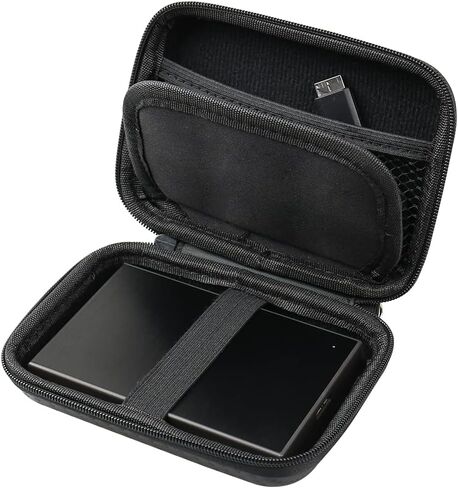 حافظة محرك الأقراص الصلبة الخارجية، حقيبة حمل RISETECH لـ WD Elements My Passport 2.5 بوصة محرك الأقراص الثابتة المحمول، Seagate Backup Plus Slim، Canvio Basics 500G 1TB 2TB 3TB 4TB USB 3.0، حقيبة تنظيم الملحقات الصغيرة in Saudi Arabia