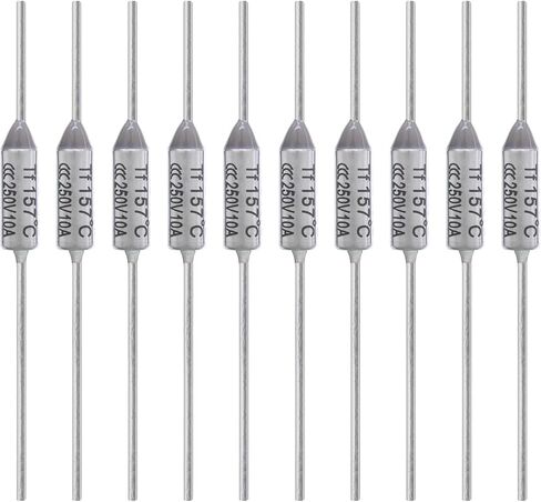 10PCS 184 Degrees Celsius Thermal Fuse 10A 250V AEC184E Temperature Fuses Cutoffs 10Amp 250Volt 184℃ Fusible in Saudi Arabia