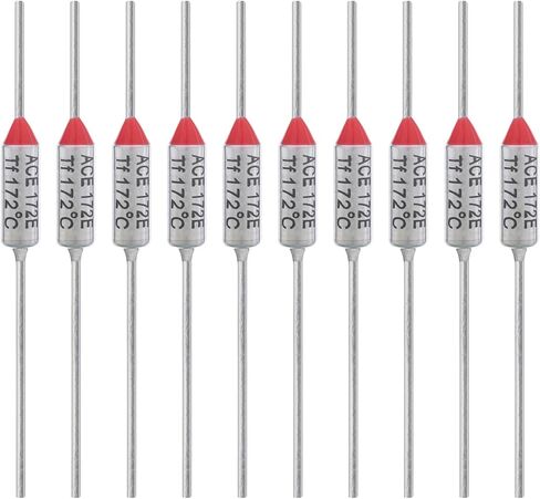 10PCS 184 Degrees Celsius Thermal Fuse 10A 250V AEC184E Temperature Fuses Cutoffs 10Amp 250Volt 184℃ Fusible in Saudi Arabia